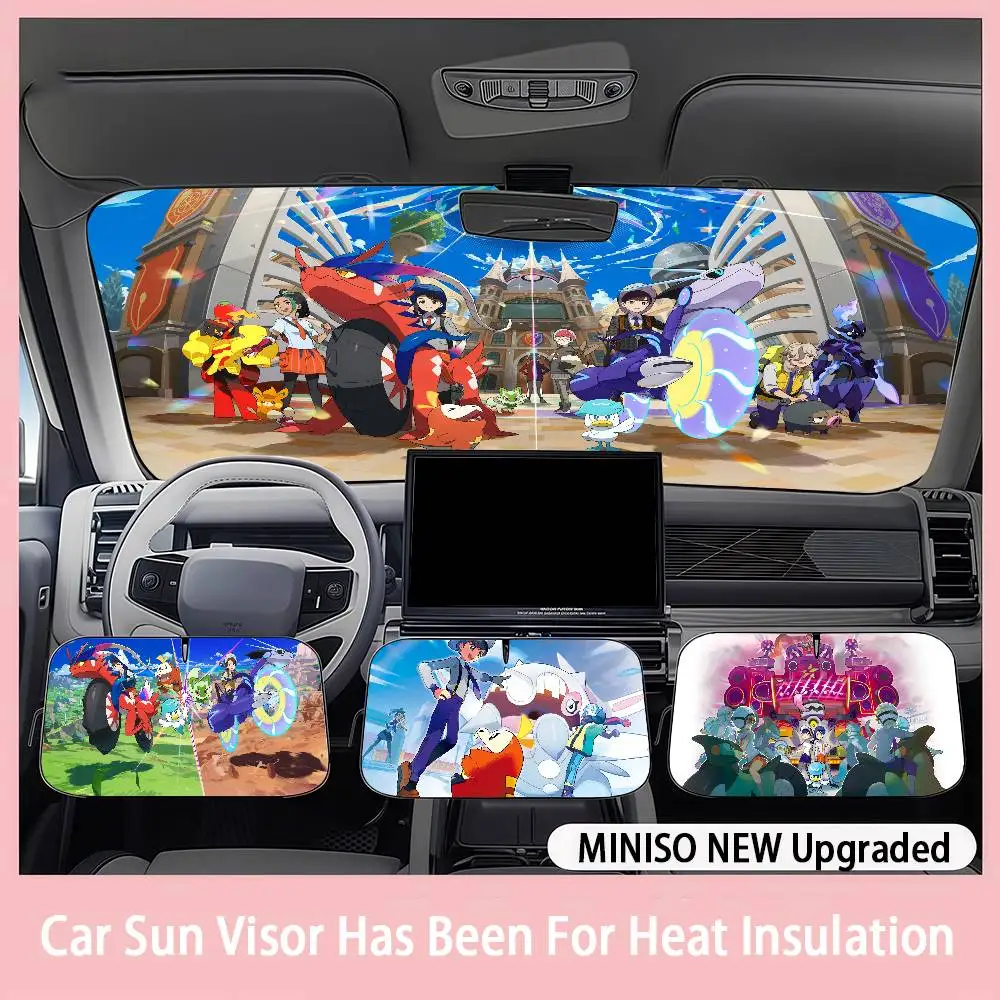 

Pokemons Car SunShade Windshield sunshade blocks ultraviolet rays, car insulation sunshade protector