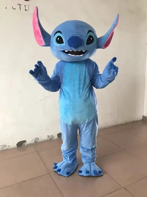 Blue Stitch mascottekostuum Halloween vakantieviering Fancy Dress Anime Carnaval Party volwassen cartoon cosplay pak cadeau