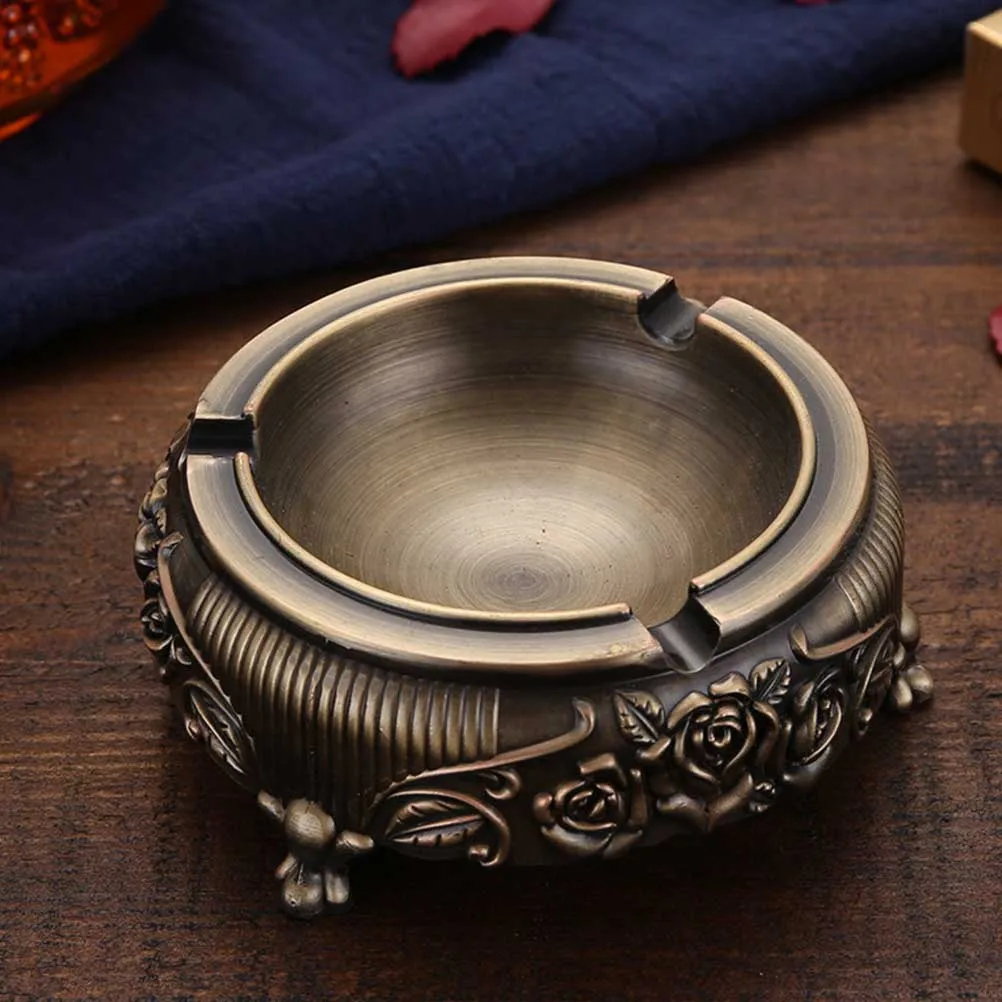 

Portable Cigar Ashtray Zinc Metal Tray Cigar Tray Alloy Desk Decor Gifts Ash Metal Ash Holder Holder Home Supplies