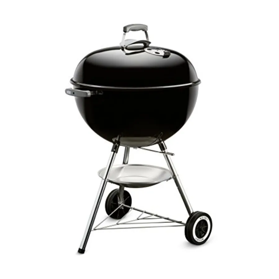 

Original Kettle Charcoal Grill, 22-Inch, Black Classic Outdoor BBQ Grill with One‑Touch™ Cleaning System and Precise Temperatur