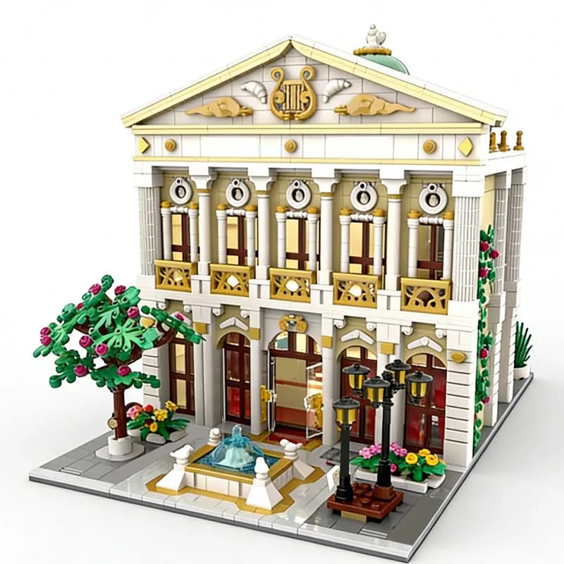 3253-teiliges Modulares Opernhaus-Bausatz, Anpassbares Modulares Baustein-Set, Kreatives Design, Lehrreiches DIY-Festivalspielzeug-Geschenk