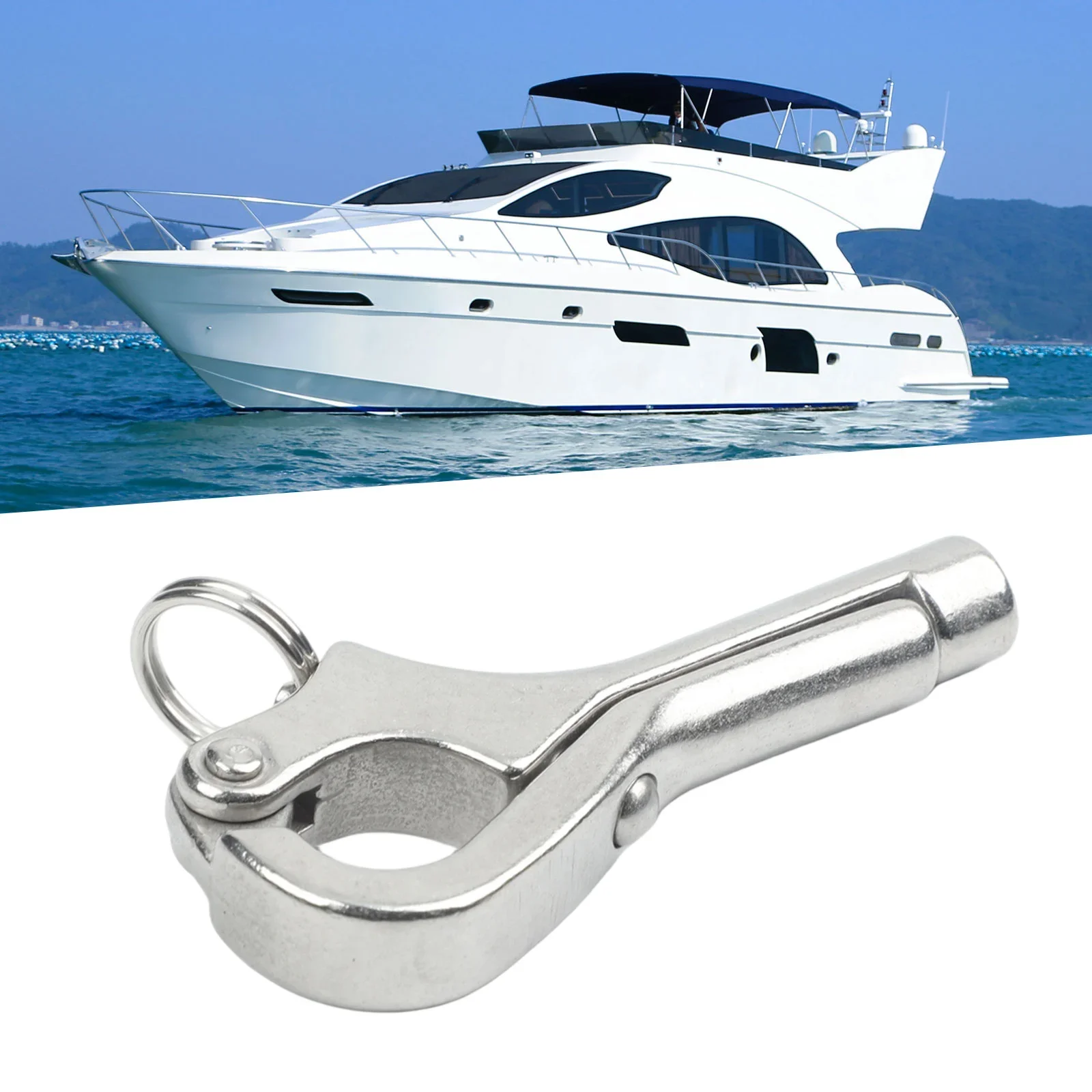 Heavy-duty Hook 316 Stainless Steel Shackle Boating Safety Cargo Safety For Boating For Heavy-duty Applications