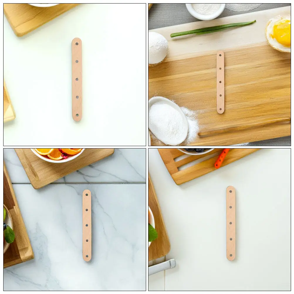 150 Stück Unbehandelte Holzstäbchen für DIY-Eis am Stiel mit Löchern, Wachsstäbchen für Bastelarbeiten und Bastelbedarf