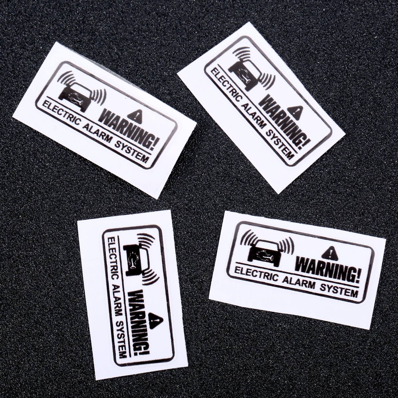 4pcs Car stickers Security System and Immobilizer Anti-theft Syetem Sticker for Cars Sign Waterproof Decal Auto Parts 3.6x1.6cm