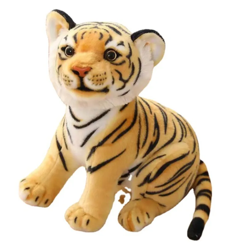 

Simulation Siberian tiger plush toy large cute tiger pillow doll simulation tiger doll squatting tiger doll