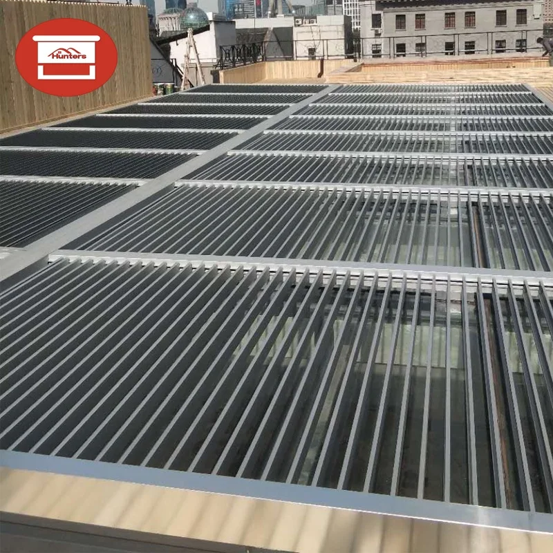 

ZJZ Индивидуальный уличный алюминиевый выдвижной скользящий жалюзи, моторизованный внешний солнцезащитный козырек с вертикальным открытием