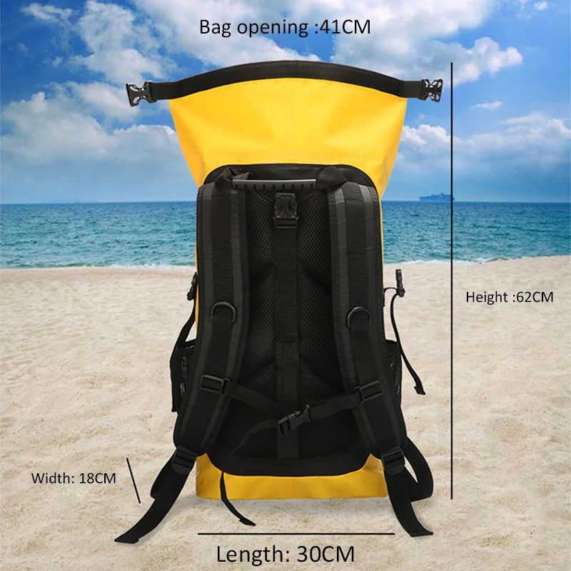 25L Outdoor Sport PVC Waterproof Storage Dry Bag For Canoe Kayak Rafting Swimming Travel Trekking Surfing Shoulder Backpack