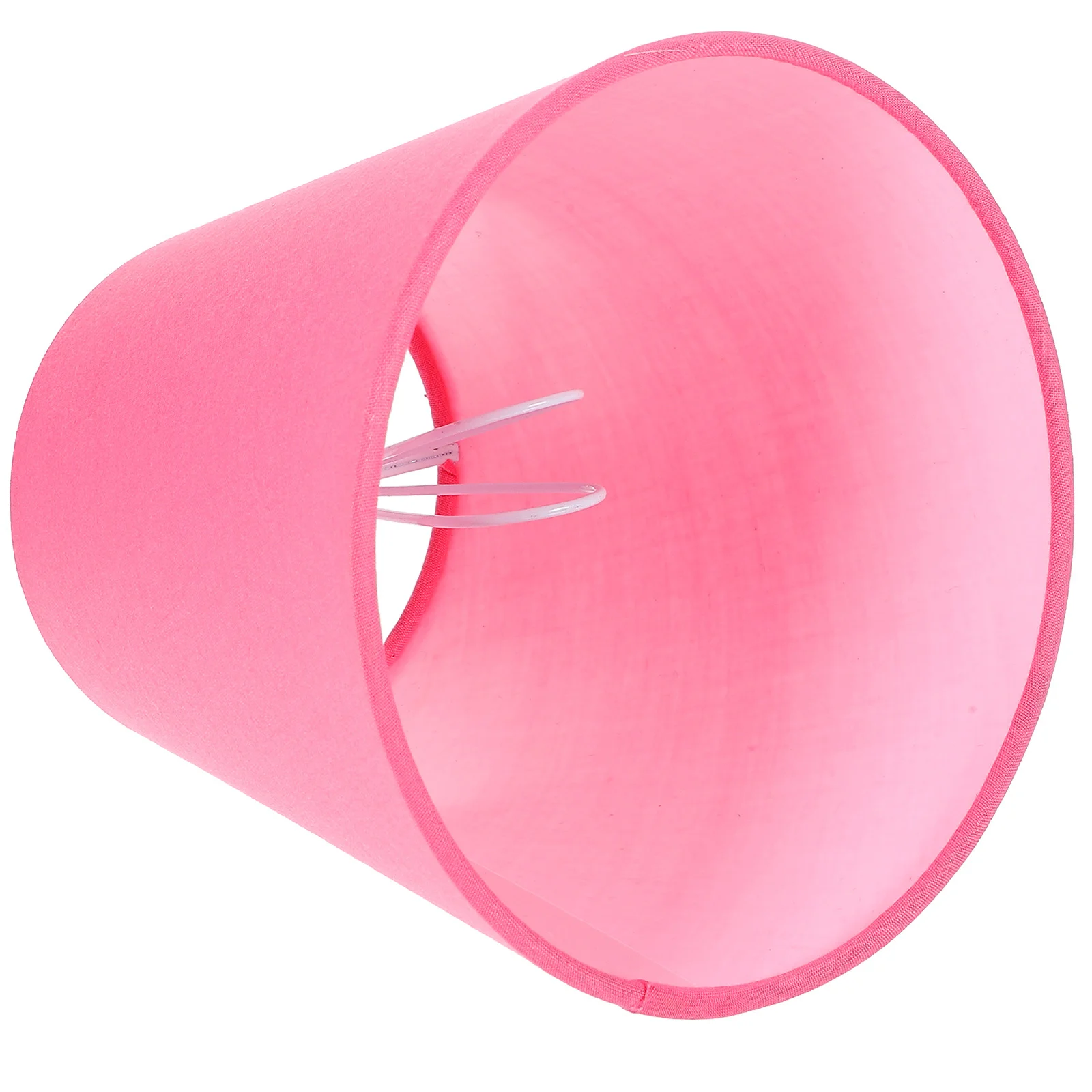 

Iron Fabric Clip-on Lampshade Cozy Warm Soft Clip-on Replacement for Bedside Desk Table Lamp Shade Household Cover