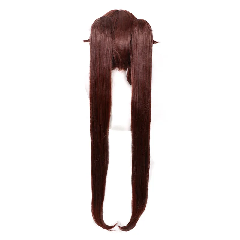 Genshin Impact Hu Tao Cosplay Wig, Brown-black Face-framing Style Cosplay Wig, Game And Anime Wig