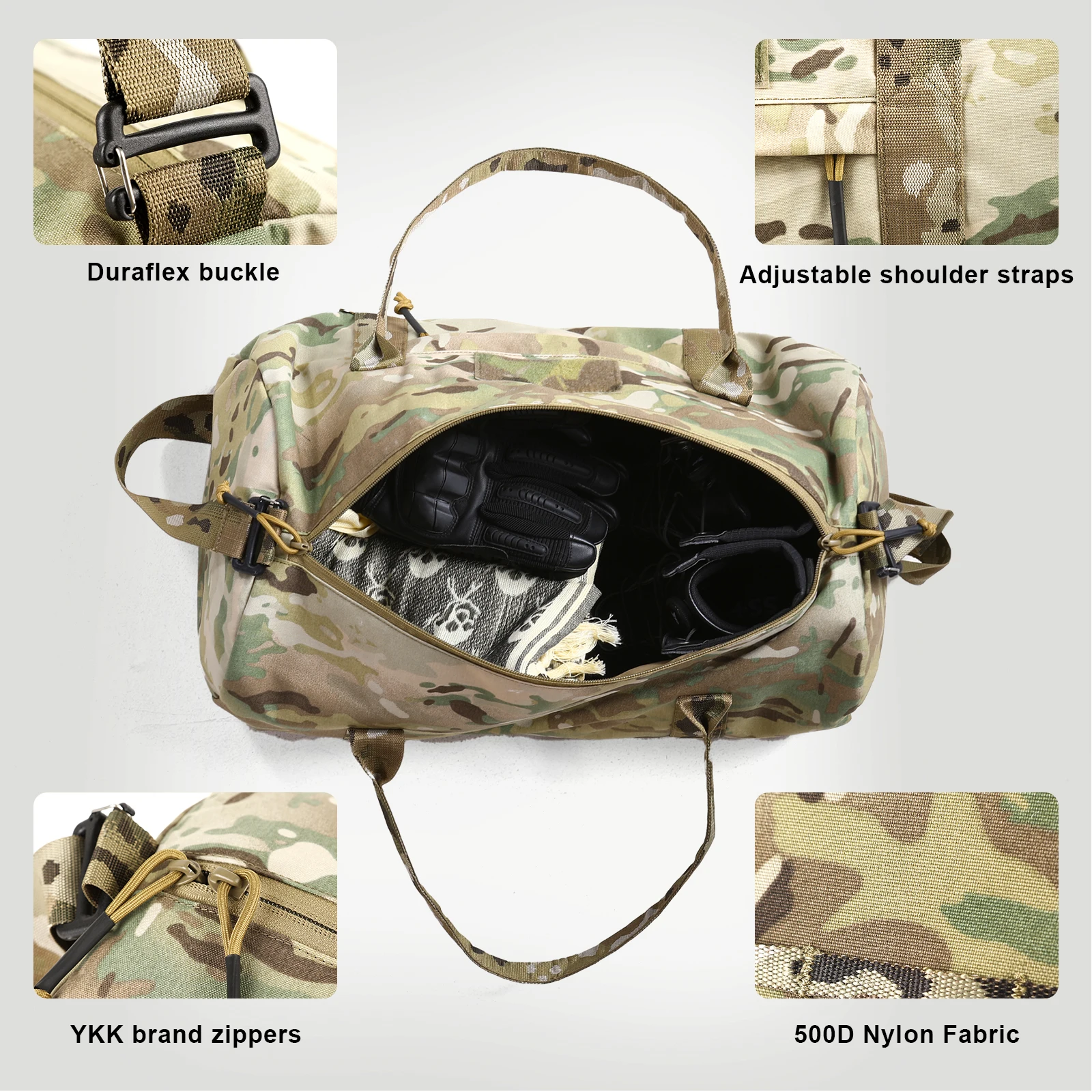 VOTAGOO 30L Taktische Reisetasche Große Kapazität Aufbewahrungstasche Fitness-Sporttasche für Männer Outdoor-Sport – Detail 3