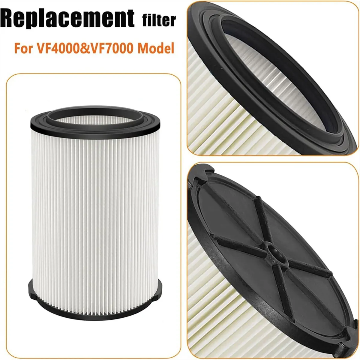 【45% OFF】VF4000& VF7000 Replacement Filter for Shop Vacuums 5-20 Gallon& Husky Shop Vacuum 6-9 Gallon