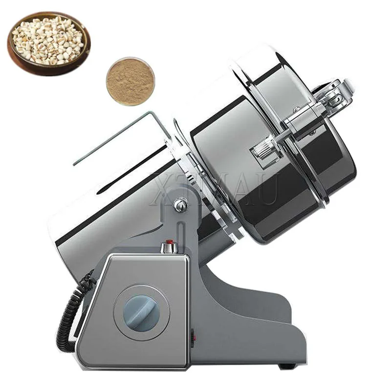 2500G Stainless Steel High-speed Grinder Multifunction Swing Mill Food Mill Grinding Machine