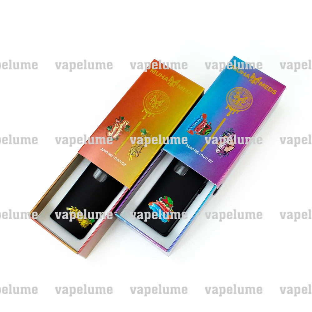 2000mg cigarro eletrônico duplo espaço vape caixa mod carrinho recarregável máquina kit muhamed 2in1