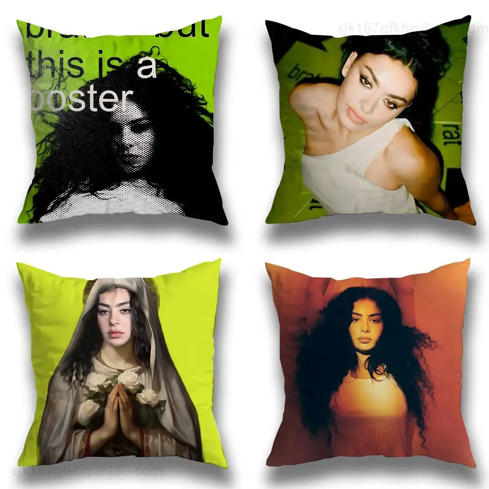

Singer Charli Xcx pillowcase casual style decoration, suitable for home decoration (excluding pillow core)