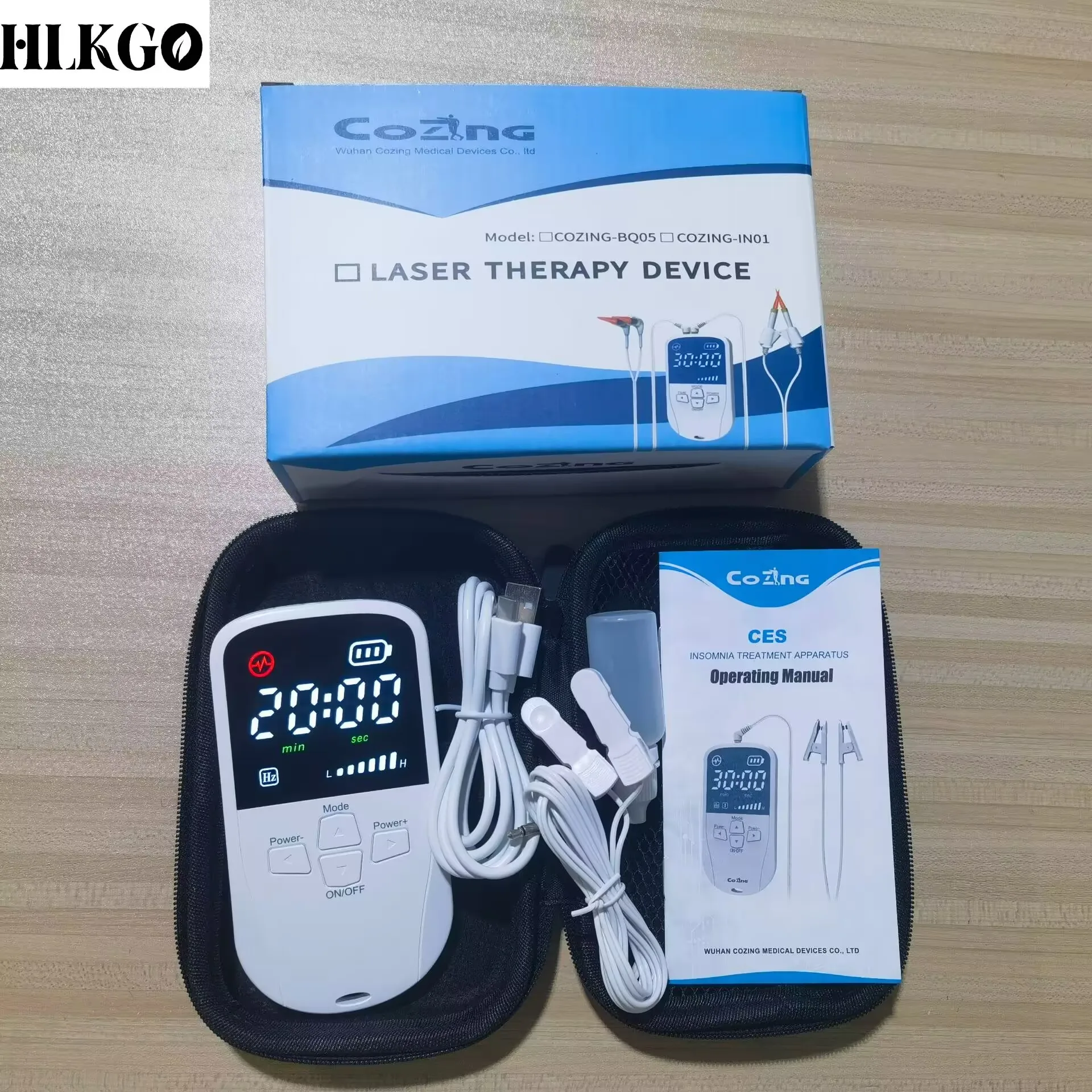 

Аппарат для ЭЭГТ (Электроэнцефалографии) HLKGO CES для лечения бессонницы и снятия тревоги, безмедикаментозное лечение стресса