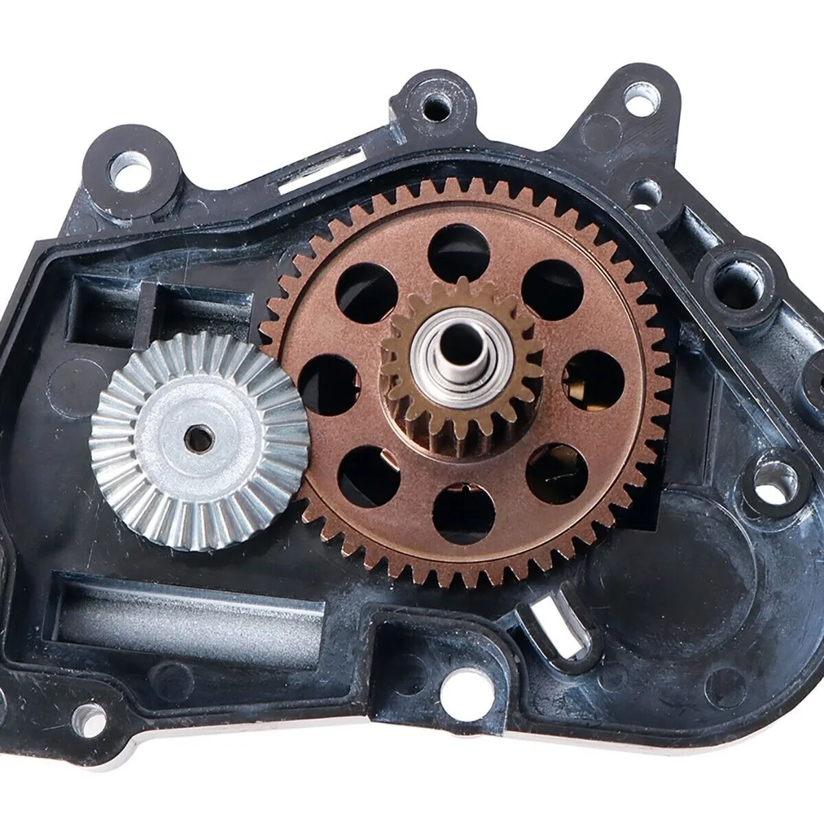 LCX Racing 1/10 RC Truck Aluminum Rear Transmission Gear Gearbox Gears for Tamiya Hotshot II The Bigwig Upgrades Accessories