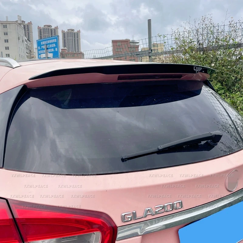 For Mercedes-Benz GLA Class X156 GLA45 GLA200 220 250 GLA260 AMG 2014-2019 ABS Glossy Black Rear Trunk Wing Roof Spoiler