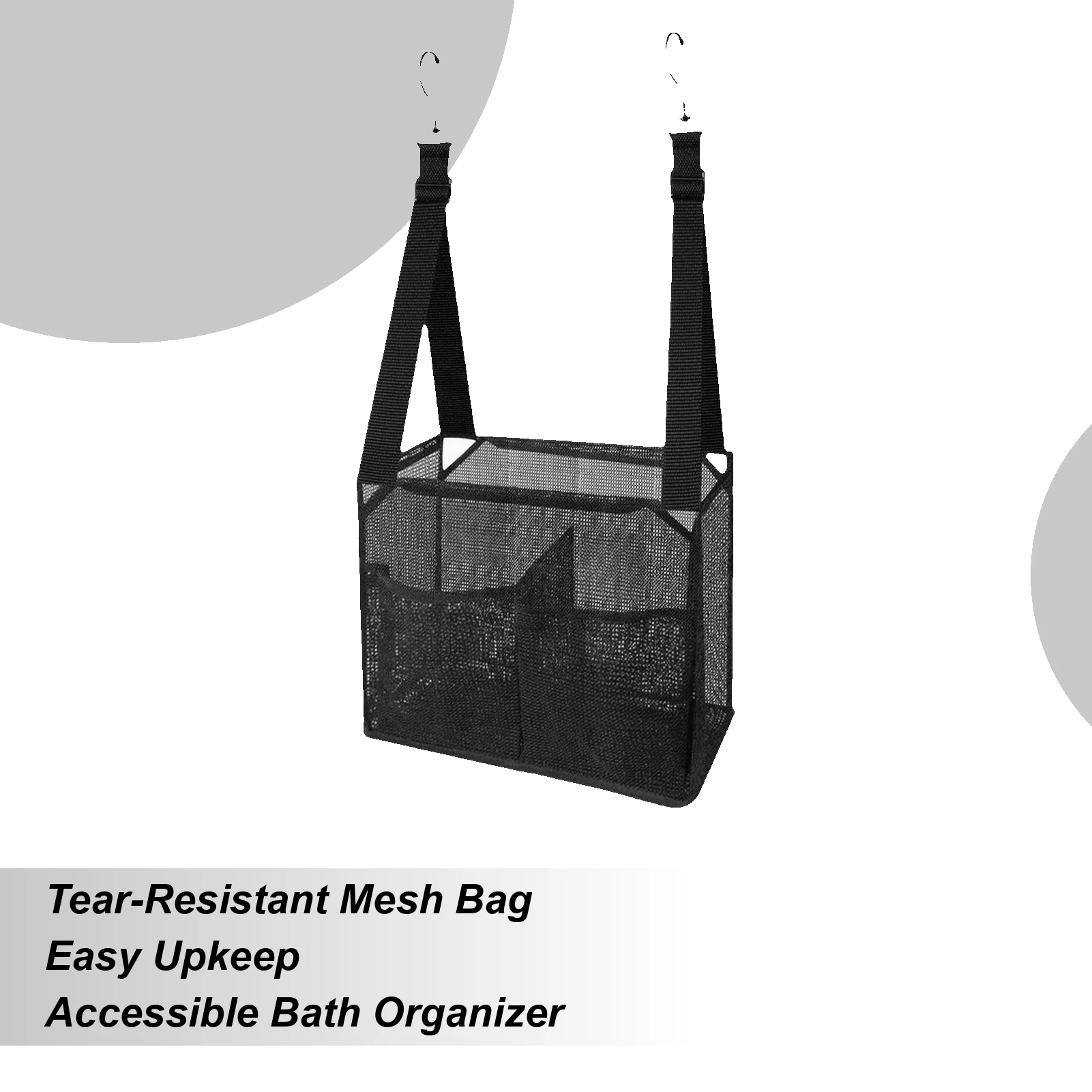 

Shower Tote Mesh Large Shower Bag Bathroom Accessories for Travel Picnic Beach Gym Home Outdoor Walking Swimming Indoor Fishing
