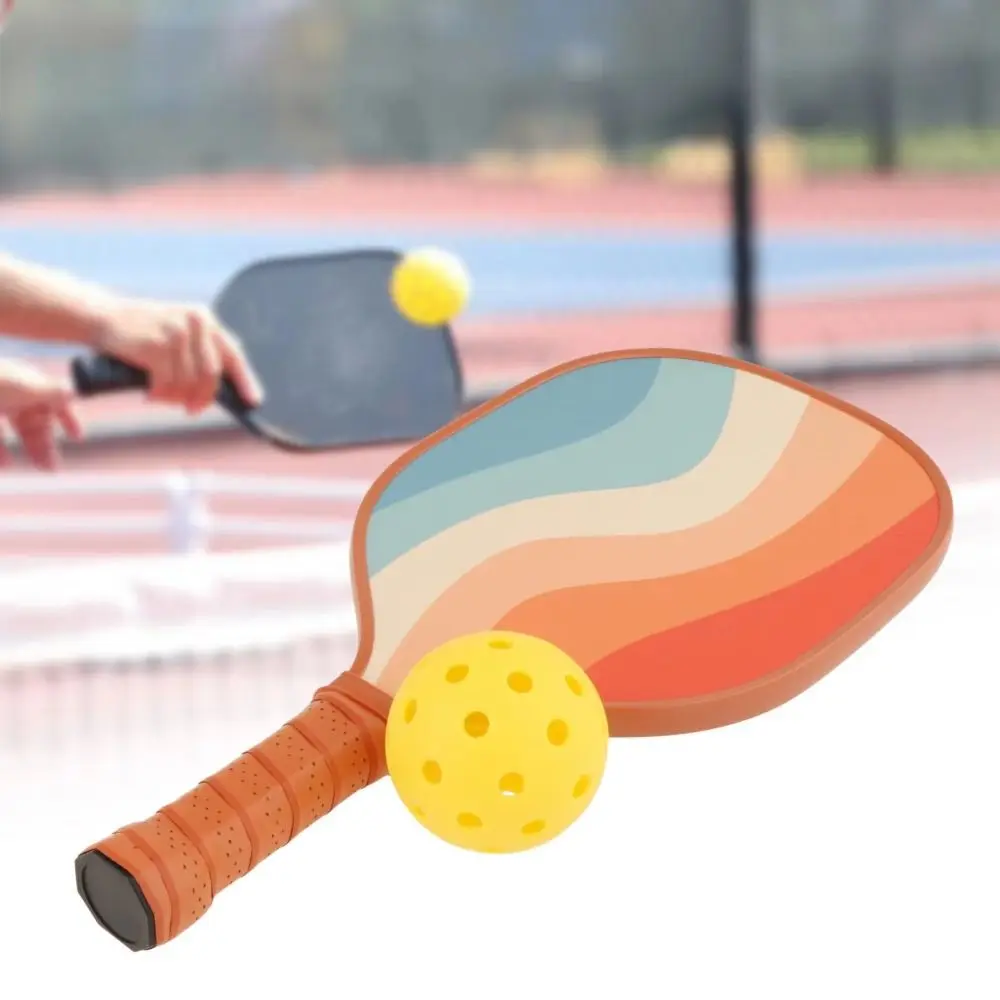 

New Wood Pickleball Paddles Ergonomic Colorful Pickle Ball Racket Sturdy Gifts Squash Racquet Family Friends Children