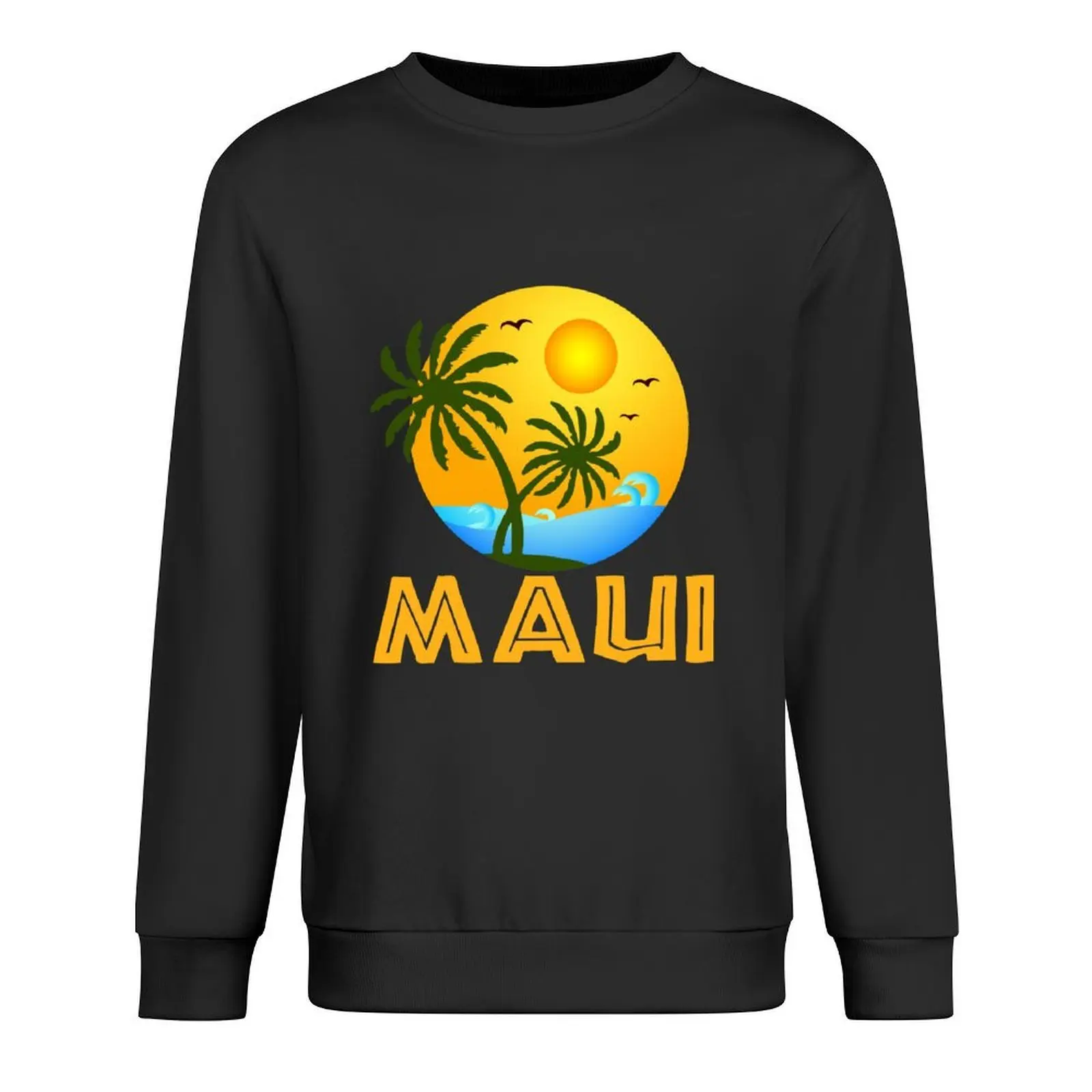 

Maui Art Vintage Stylish Island Of Kauai Art Gift Pullover anime clothing men clothing men's winter sweater sweatshirt male
