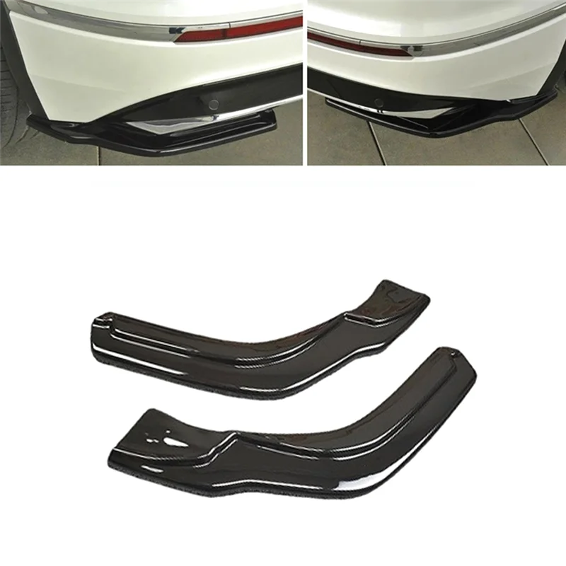 Car Rear Bumper Lip Side Splitters Flaps External Trim For VW Tiguan R-Line 2017 2018 2019 Rear Bumper Spoilers view 4