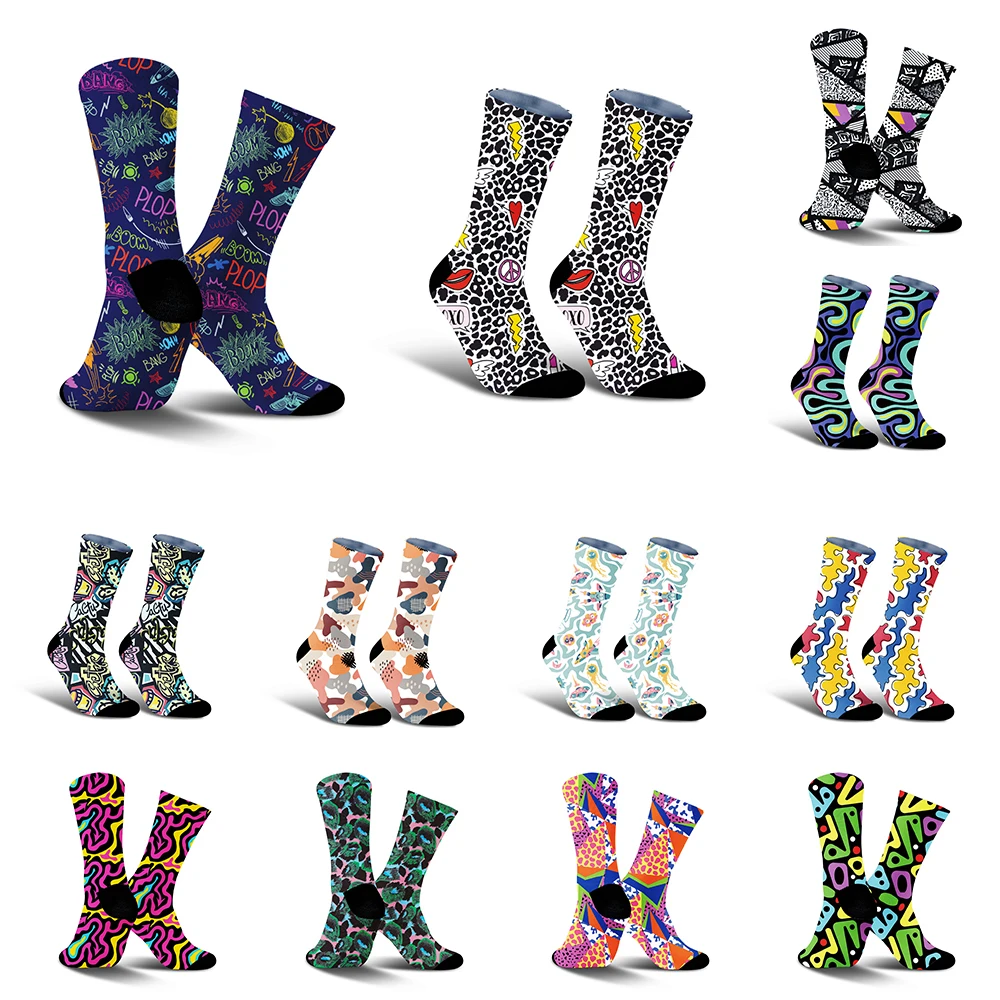 Зарубежные-—-цельные-велосипедные-носки-унисекс-хороший-пот-—-впитывание-рисунок-—-наполненные-значение-—-ценные