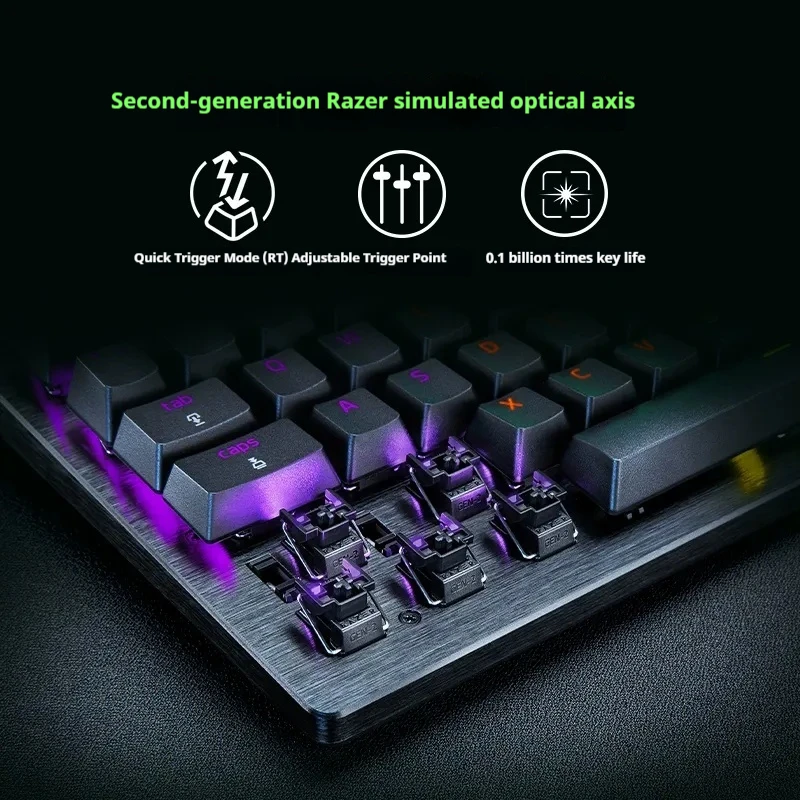 Razer Huntsman V3 Pro Tenkeyless Analog Optical Esports Gaming Keyboard Dedicated Control Buttons & Multi-Function Digital Dial