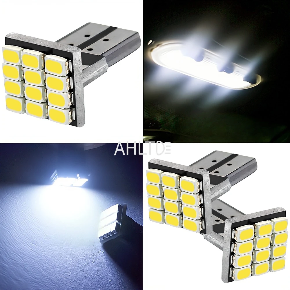 Feux de stationnement LED pour queue de véhicule, feu de position latéral, ampoules d\'angle à coin, panneau Prada, barrage DC 12V, T10 W5W Canbus