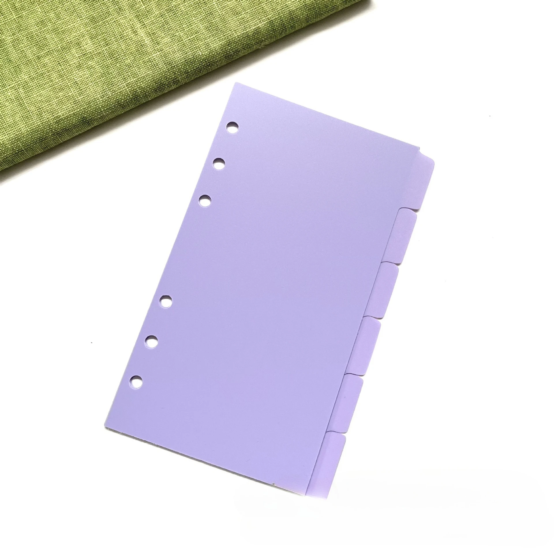 A5 A6 PP Material Waterproof Color Index Loose Leaf Inner Core Separator Page Macaron Color Series Loose Leaf Classification