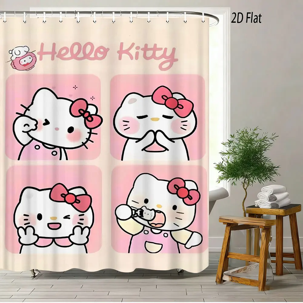 Pompompurin Cute Cartoon Print Shower Curtain Waterproof Polyester Fabric Bathroom Curtain with Hooks Easy Install for Bathroom view 4
