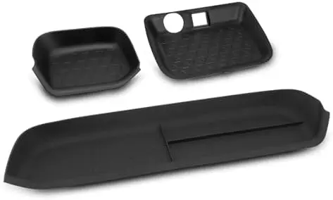 

Органайзер-лоток PIFOOG для консоли Toyota RAV4 2019-2025 | Набор для хранения вещей в салоне автомобиля, 3 предмета, черный