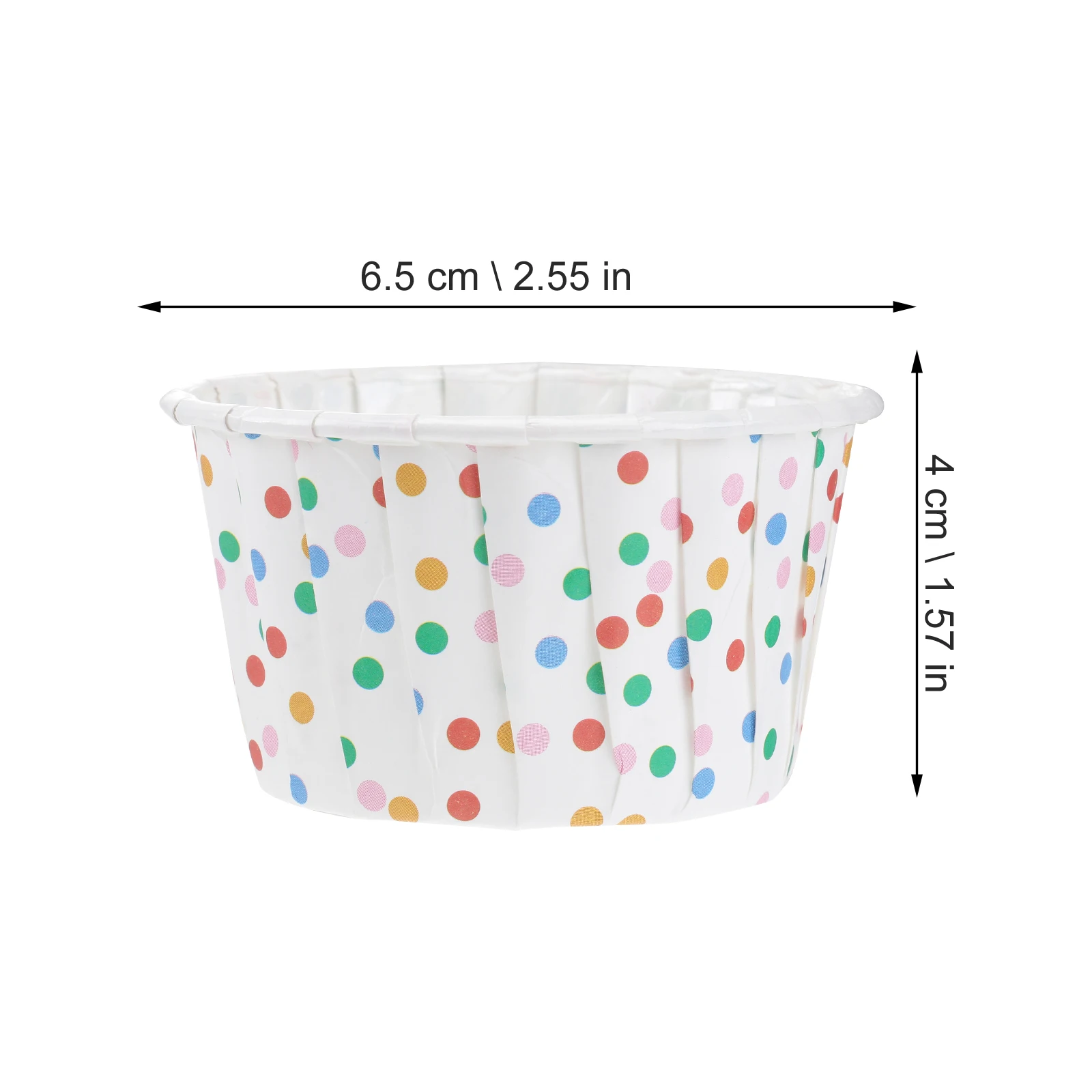 

100pcs Oil Paper Cups Food Grade Disposable Leak Resistant for Ice Cream Desserts Baking Wedding Party Supplies
