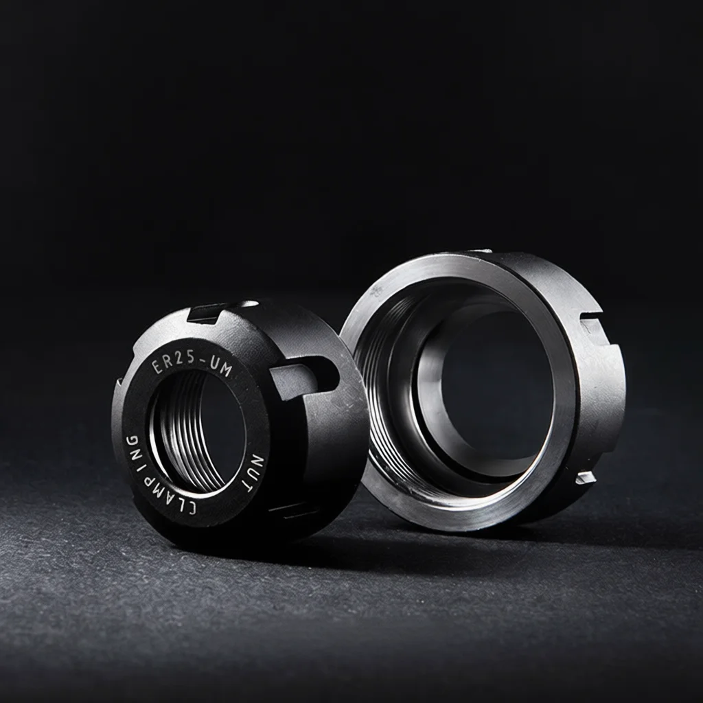 High Stability ER Nut For CNC Milling Tool Holder ER8 ER11 ER16 ER20 ER25 ER32 ER40 Series Precision Clamping Fastener Spare