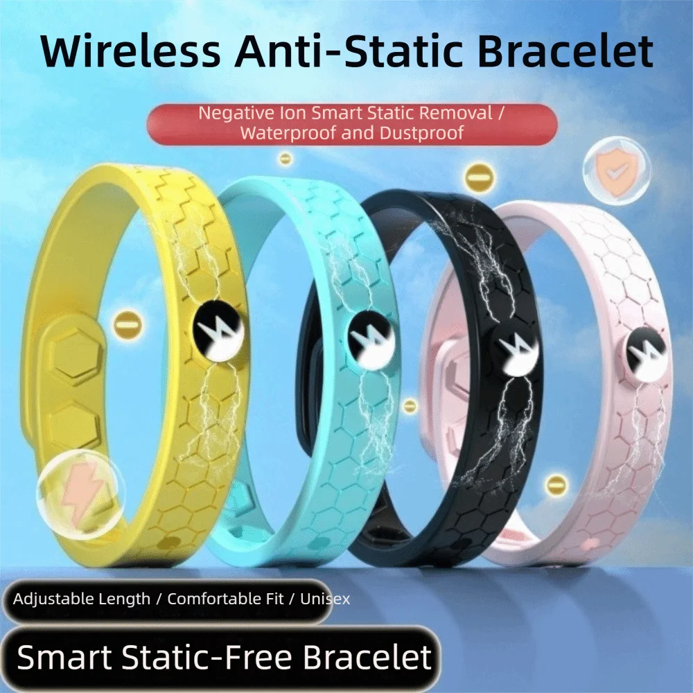Antistatic Anti-static Bracelet Adjustable Silicone Anti-static Wrist Strap Waterproof Gentle Care