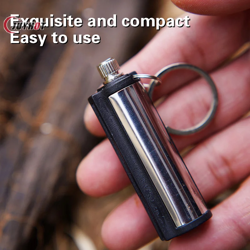 1Pcs Outdoor Waterproof Portable Light-er Immortal Fire Starter Match Stick Camping Light-er Metal Survival Tool