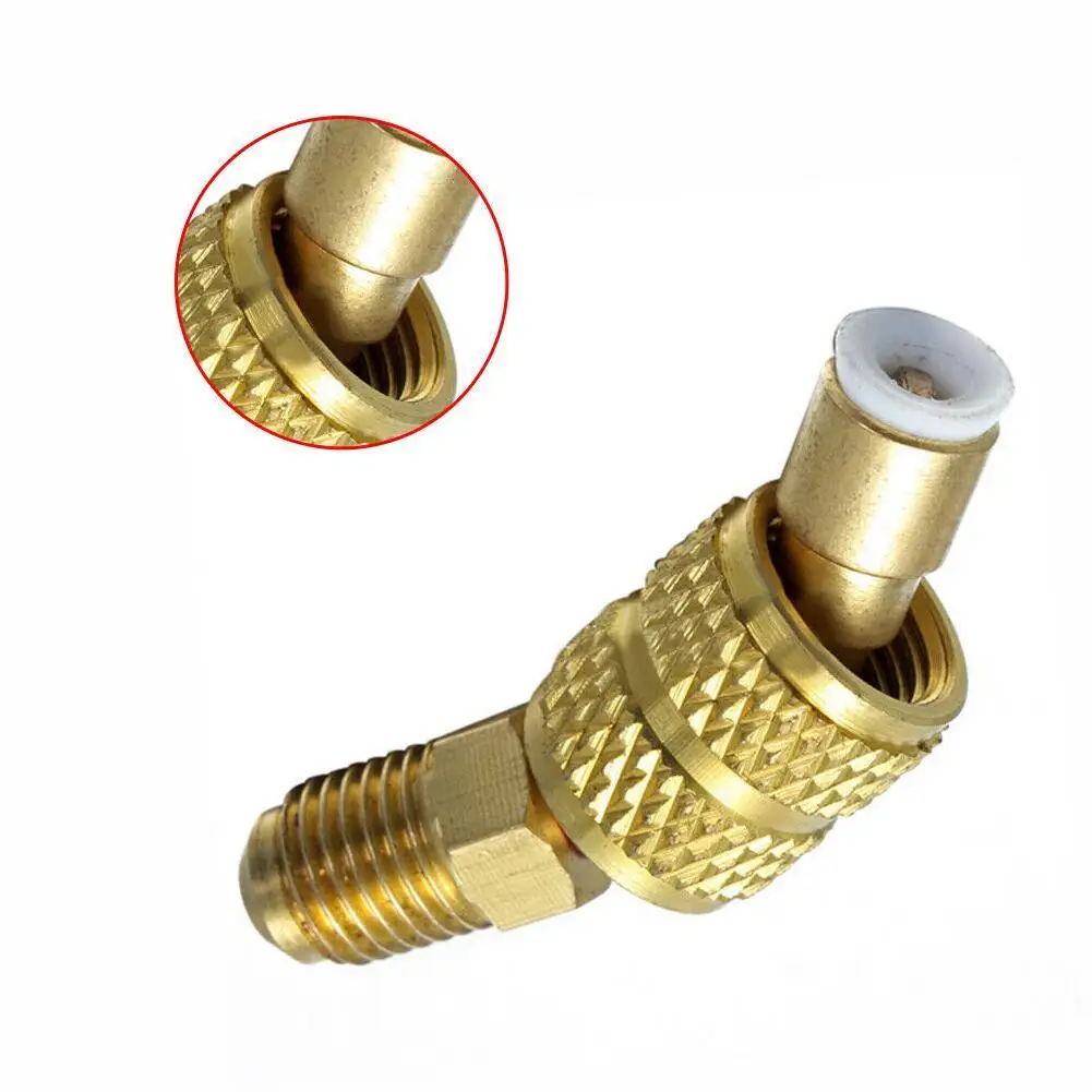 Para aire acondicionado automático R410A R22 R32 aire acondicionado móvil X rosca 1/4 M adaptador herramienta con adaptador de refrigerador