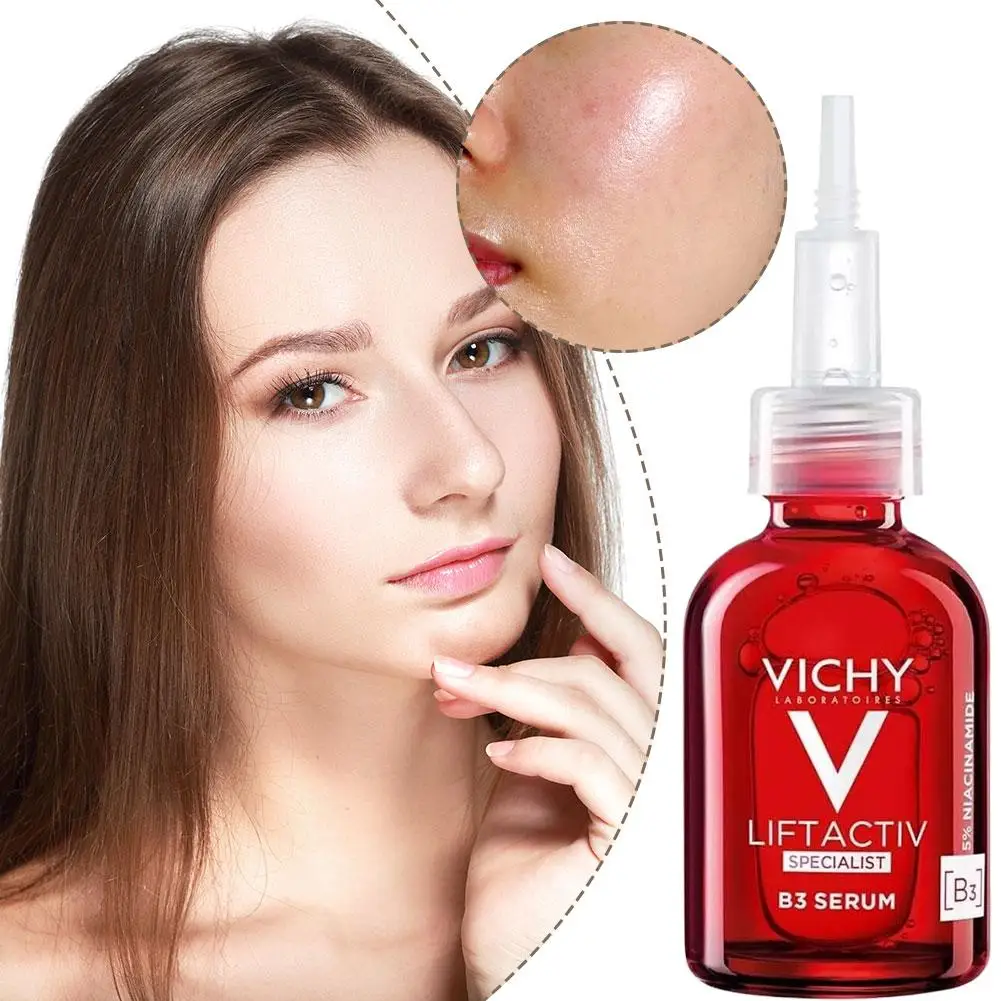 

VICHY 30 мл витаминная гиалуроновая кислота B3 Отбеливающая эссенция против морщин Укрепляет увлажняет кожу устойчив к темным пятнам и морщинам