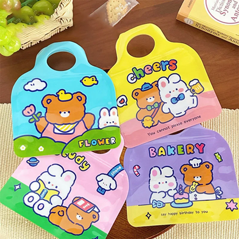 10Pcs Cute Animals Hand Bags Safari Birthday Gift Bags Wild One Birthday Decoration Jungle Birthday Candy Bags Baby Shower Decor