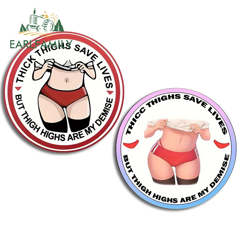 EARLFAMILY 13 см для бедер, спасение жизни, но бедра, это мои потребности, автомобильные наклейки, защита от царапин, ярлык