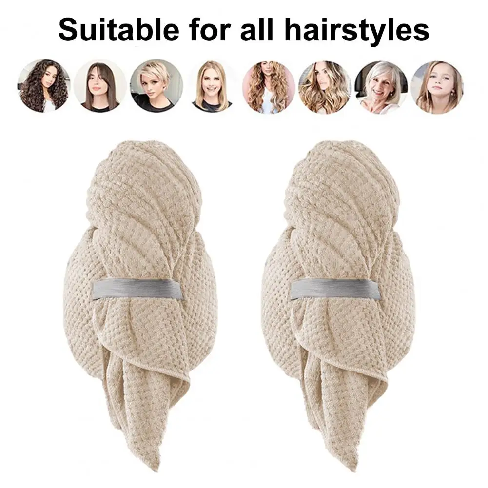 Towel Thickened Hair Drying Hat Super Absorbent Hair Drying Hat for Quick Drying Frizz Lightweight Cap for Home Travel Use