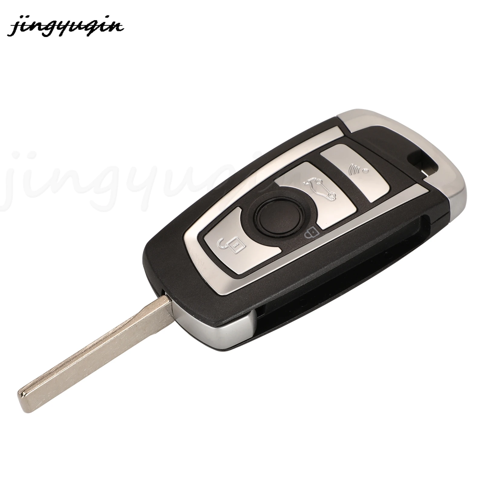 jingyuqin 5pcs CAS2 4 Buttons Modified Flip Remote Key 315/433/868MHZ ID46-PCF7953 Chip for BMW 3 5 7 E38 E39 E46 M5 X3 X5 E65