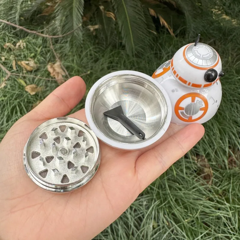 متعددة الوظائف 3 طبقات سبائك الزنك كسارة اليد مطحنة الفلفل لتوابل المطبخ وملحقات التدخين #6