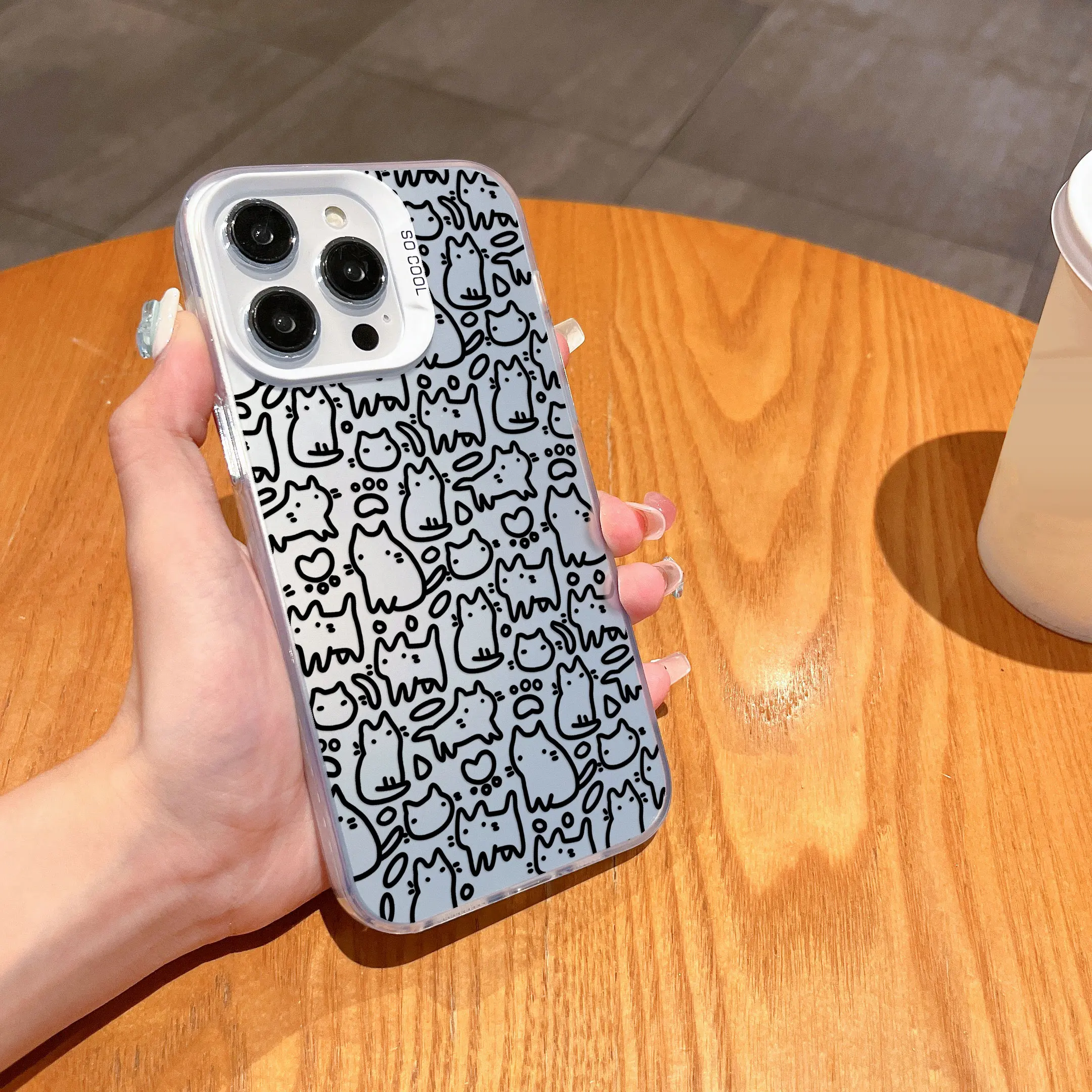 Black Cat Full Screen Kitten Phone Case for Samsung A73 A72 A55 A54 A53 A35 A34 A33 A32 A30 A24 A23 A22 A14 A05 4G 5G Matte image 5