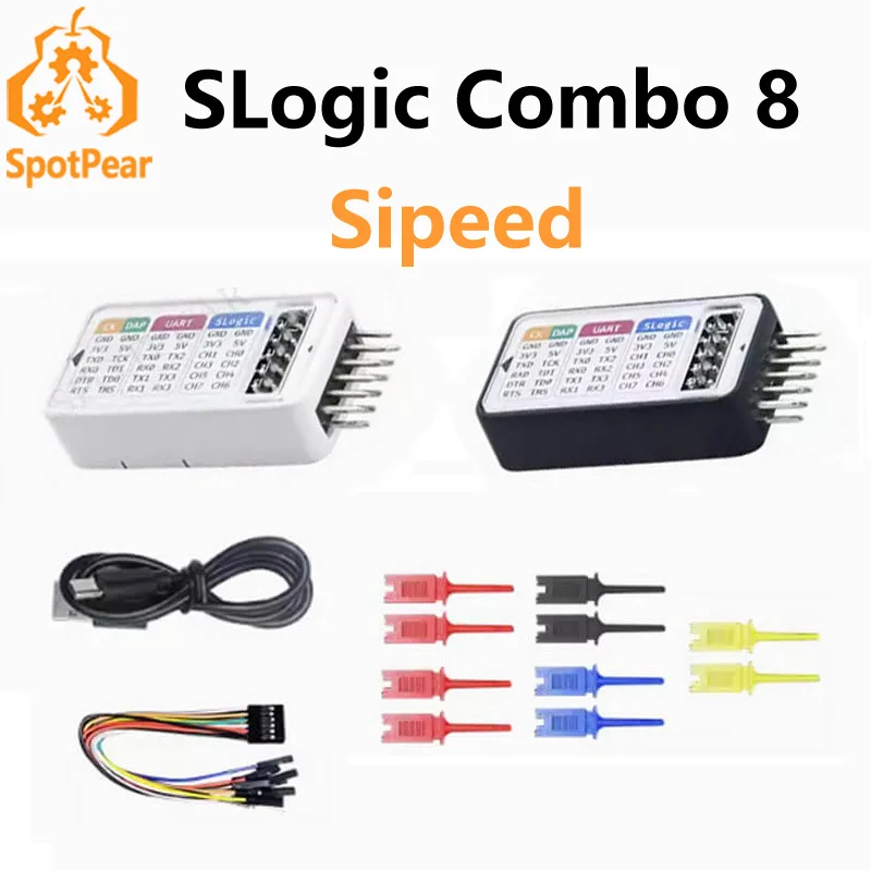 

Sipeed SLogic 4IN1 USB Logic Analyzer 80M / DAPLink / CKLink Debugger Tool / UART Module