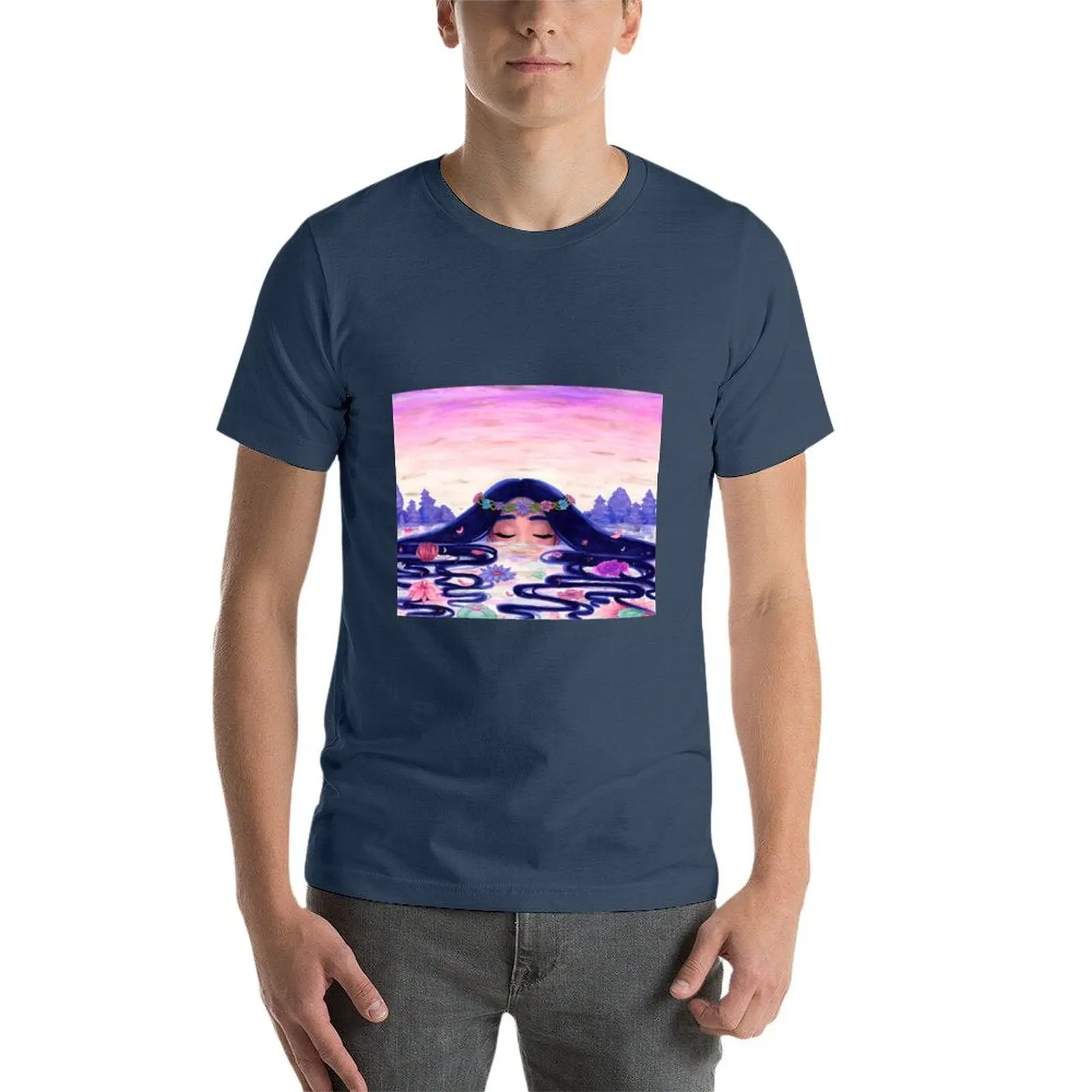Lac T-Shirt t shirt man plain t shirts for man graphic vintage T-Shirt