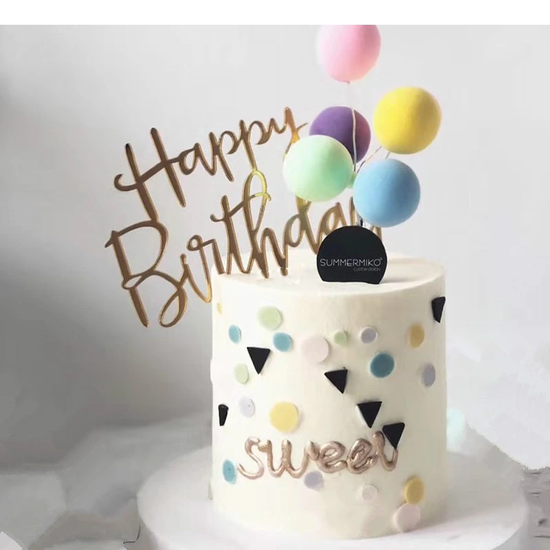 

Модель торта, милый воздушный шар, имитация дня рождения, пластиковое окно, реквизит для съемки, свадебное украшение