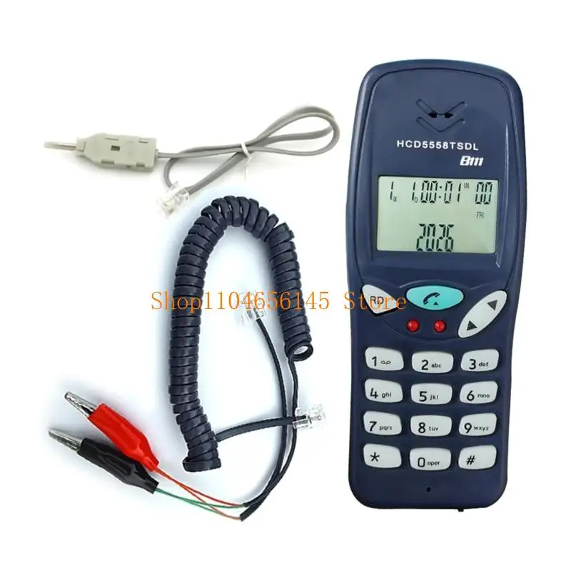 

652F Telephone Phone Butt Test Tester Wire Check Portable Test Phone Butt Test Tester Device Telecom Telephone Line Fault