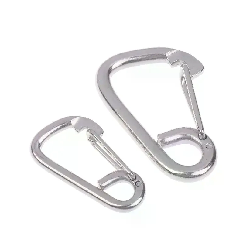 Simple Stainless Steel Scuba Diving Buckle Clip Heavy Duty Camping Carabiner Hooks Outdoor Safety Diving Buckle Clip