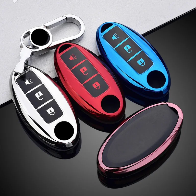 Soft TPU Car Key Case For Nissan Qashqai Juke J10 J11 X-Trail T32 T31 Kicks Tiida Pathfinder Note For Infiniti Remote Protection