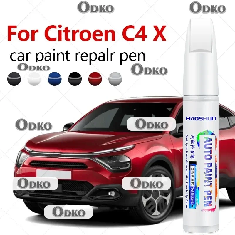 For Citroen C4 X 2022-2025 CMP Paint Repair Pen Touch Up Scratch Remover DIY Auto Accessories Black White Grey Red Blue